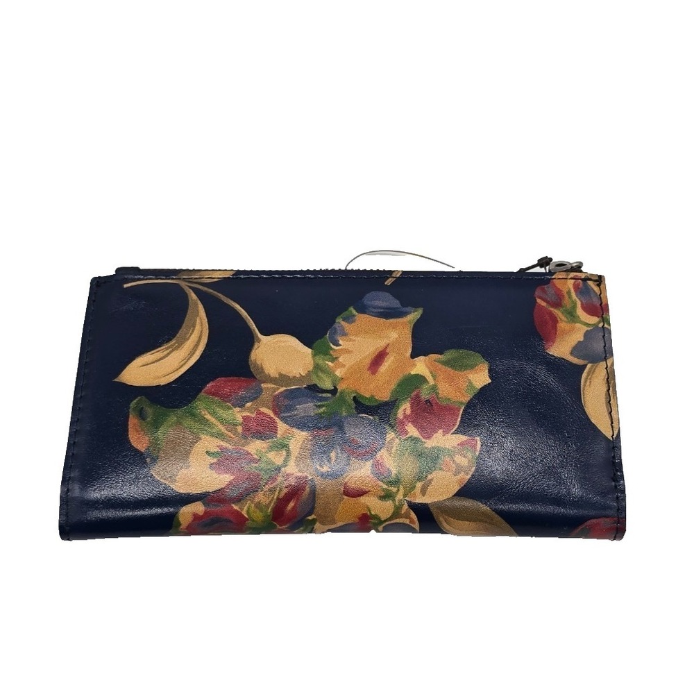 Patricia Nash Nazari Leather Wallet Le Fleur Floral Magnetic Snap Womens - Picture 2 of 3